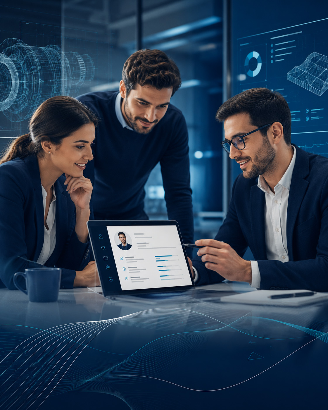 Team Reactis in contesto professionale e tecnologico